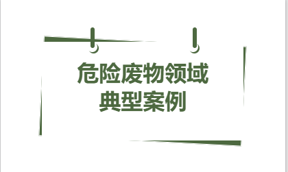 典型案例丨2023年省内危险废物领域 三