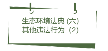 生态环境法典丨(六) 其他违法行为(2)